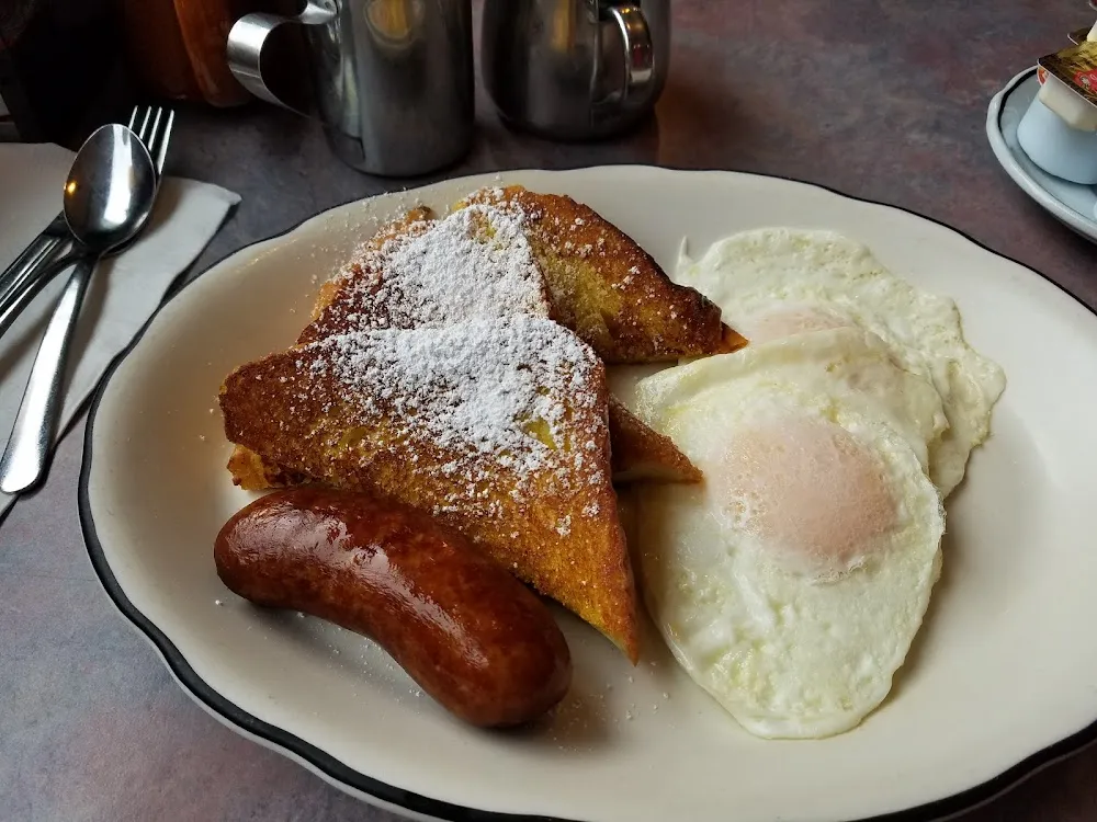 French Toast Sausage and Eggs